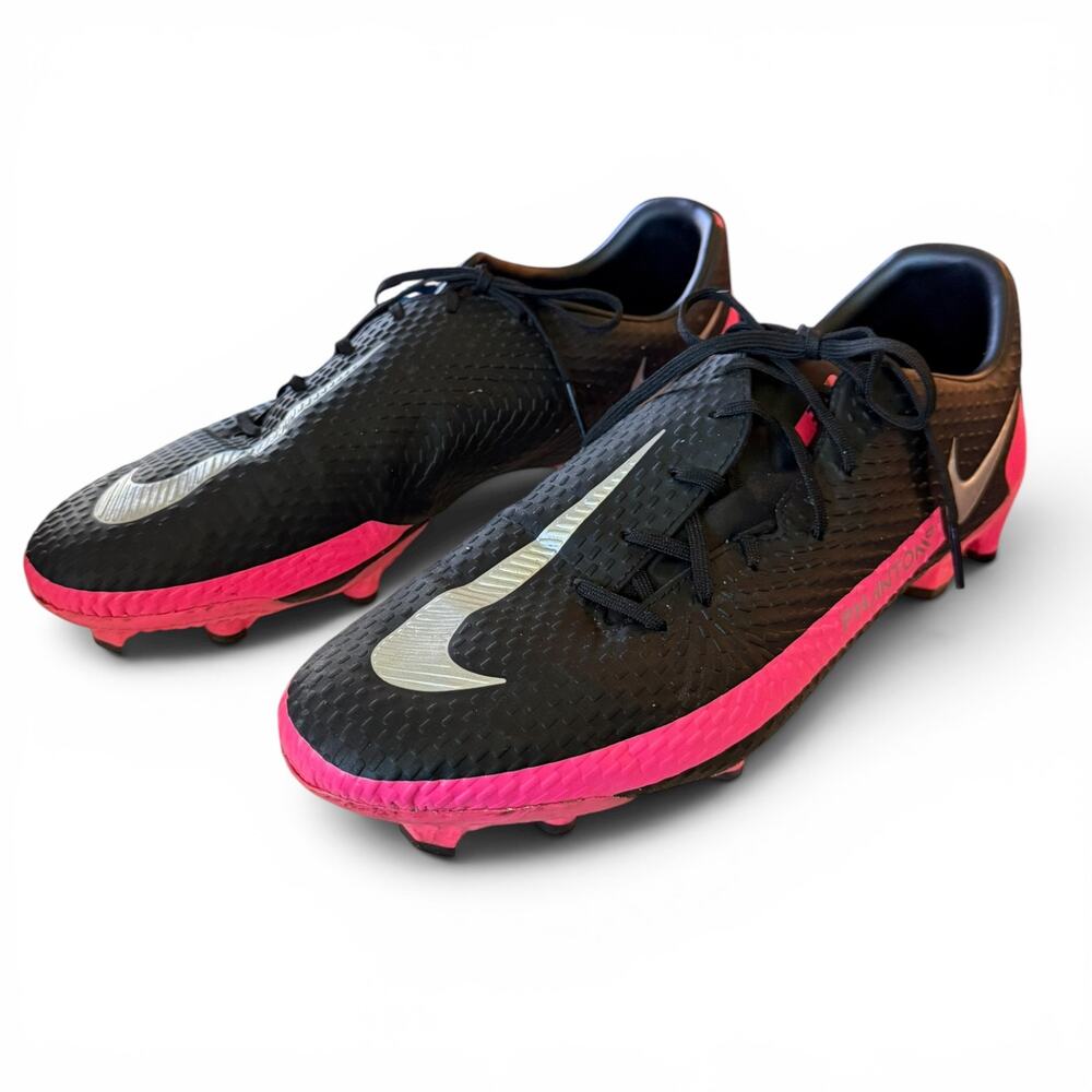 Nike Phantom GT Academy Black Pink Soccer Cleats Shoes Size 10